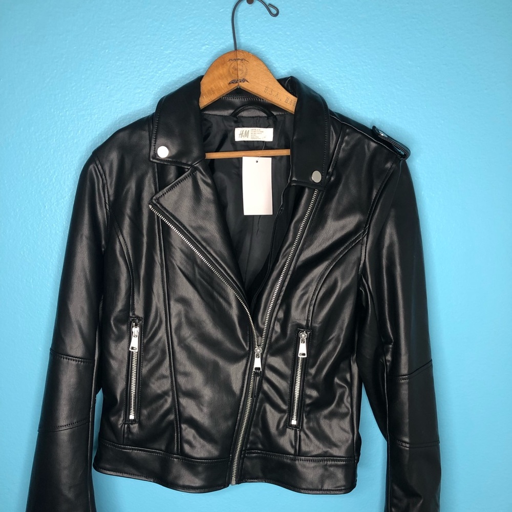 Kids faux leather jacket